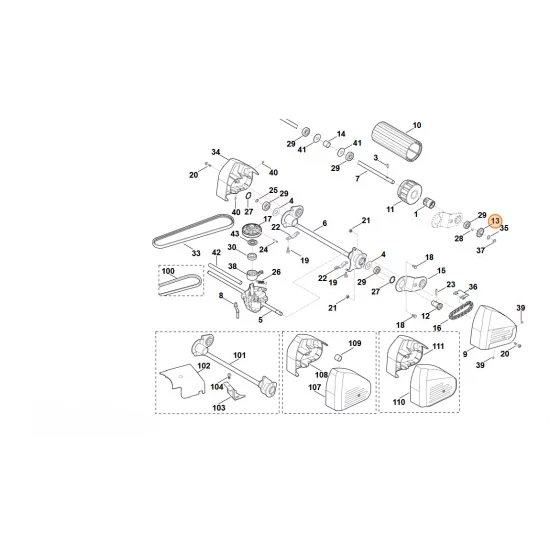 STIHL   Koło łańcuchowe 6375 760 1310